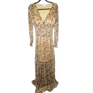 Haute Nite Women Babydoll Empire Waist Floral Maxi Dress 7 Prom Whimsical‎ Fairy